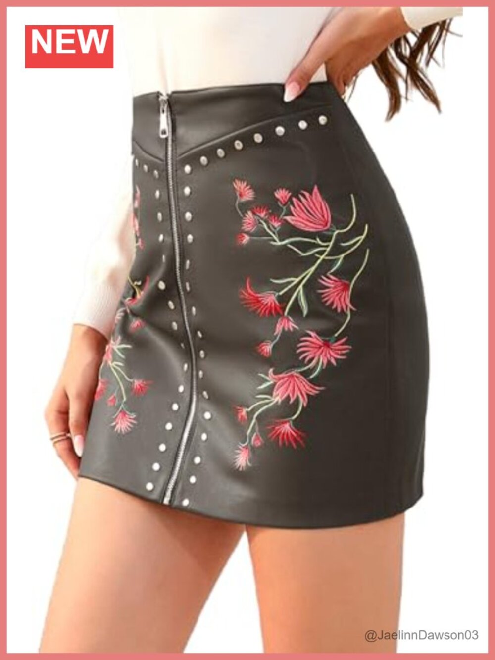 Faux Leather High Waisted Mini Skirt A-Line PU